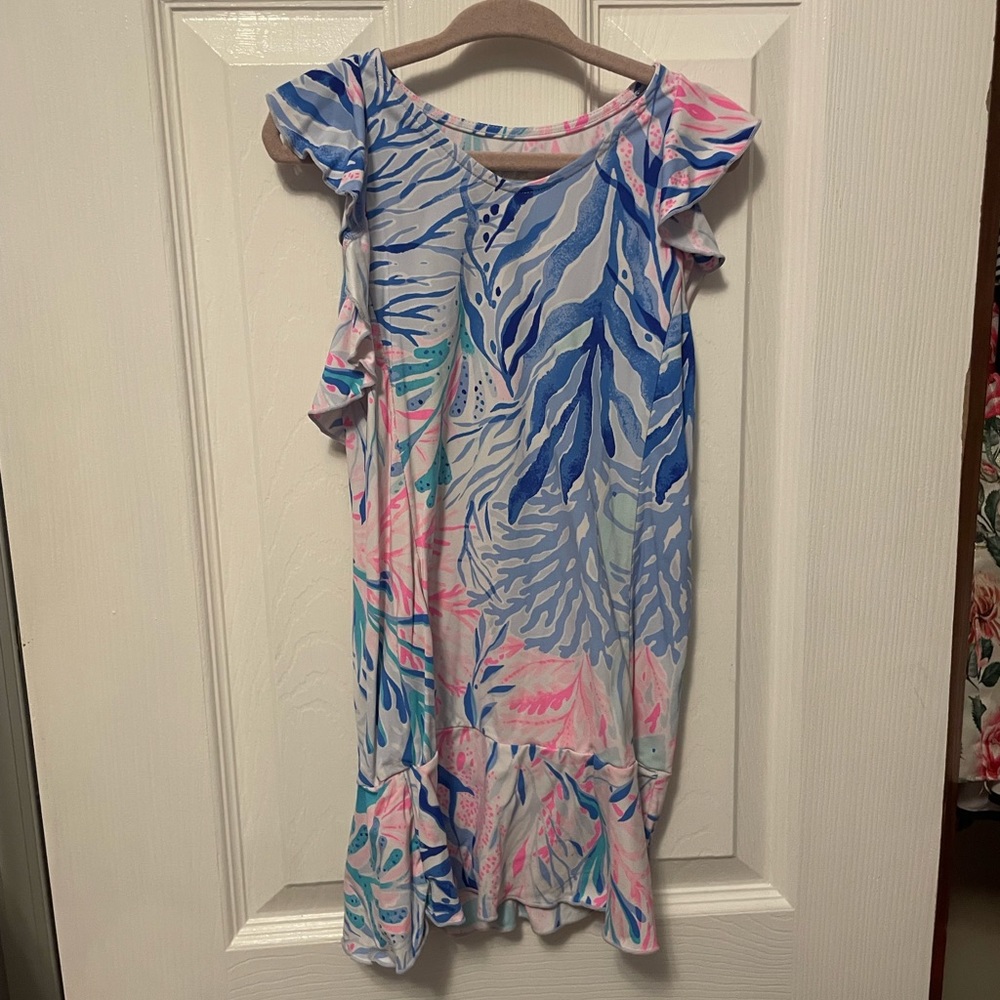 Lily Pulitzer girls underwater racer back dress